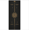 Rubber Pu Postural Line Yoga Mat