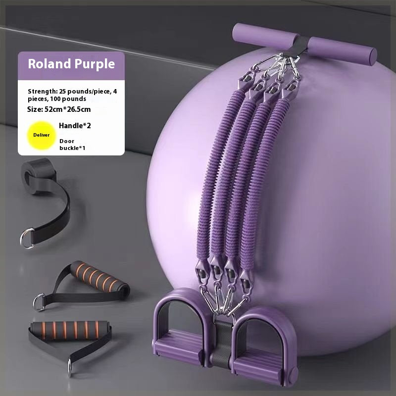 Pedal Chest Expander Anti-break Four-strand Pulling Rope Practice