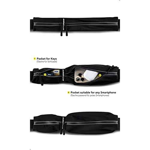Fitgriff¢ç Running Belt for Men & Women - Secure Jogging Pouch for Phone, Keys & Essentials - For All Cell Phones