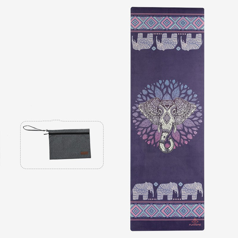 Portable professional yoga mat drape non-slip yoga blanket