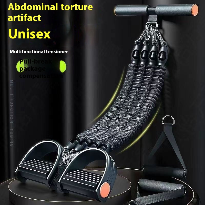 Pedal Chest Expander Anti-break Four-strand Pulling Rope Practice