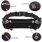 Running Belt With Water Bottles,Hydration Belt For Men And Women,Running Hydration Belt,Marathon Triathlon Running Essentials （Black）
