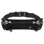Running Belt With Water Bottles,Hydration Belt For Men And Women,Running Hydration Belt,Marathon Triathlon Running Essentials （Black）