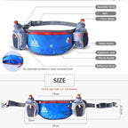 AONIJIE Running Hydration Belt with 2 Water Bottles, Waterproof & Bounce-Free Waist Pouch for Runners, Fanny Pack Fit 6.8 Inches Phones for Jogging, Cycling, Climbing and Hiking (Rose)