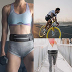 Trendy Running Belt With Water Bottle Hydration Pack Adjustable Waist Pouch for Men Women Marathon Running Hiking Cycling Travel Sports Gear