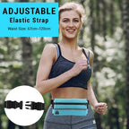 OQXEJPHFN 2 Pcs Running Belt With Water Bottle Holder, Slim Hydration Belt, Waist Pouch Bag For Workout(Black,Blue)