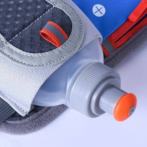 AONIJIE Running Hydration Belt with 2 Water Bottles, Waterproof & Bounce-Free Waist Pouch for Runners, Fanny Pack Fit 6.8 Inches Phones for Jogging, Cycling, Climbing and Hiking (Rose)