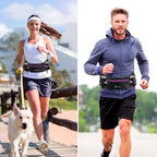 Number-one Running Belt with Water Bottles(2 x 175ML), Hydration Belt Waterproof Waist Pack Bag Fits iPhones Adjustable Sports Waist Pouch for Marathon Running Hiking Cycling, Purple