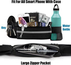 Trendy Running Belt With Water Bottle Hydration Pack Adjustable Waist Pouch for Men Women Marathon Running Hiking Cycling Travel Sports Gear