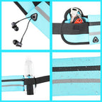 OQXEJPHFN 2 Pcs Running Belt With Water Bottle Holder, Slim Hydration Belt, Waist Pouch Bag For Workout(Black,Blue)