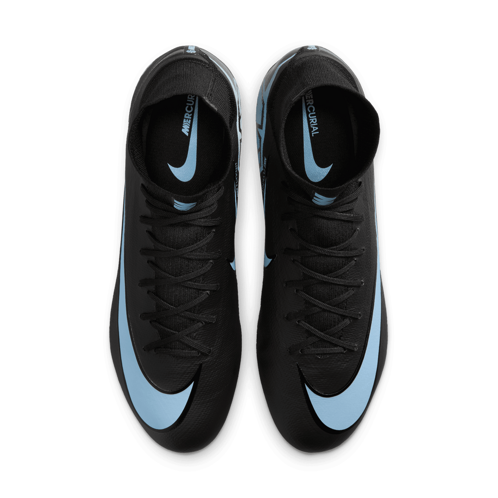 Nike Mercurial Superfly 10 Pro FG High-Top Soccer Cleats-Black/ice Blue