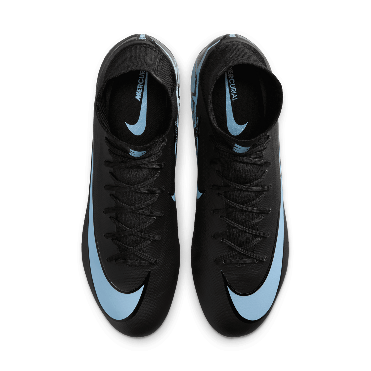 Nike Mercurial Superfly 10 Pro FG High-Top Soccer Cleats-Black/ice Blue