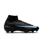 Nike Mercurial Superfly 10 Pro FG High-Top Soccer Cleats-Black/ice Blue