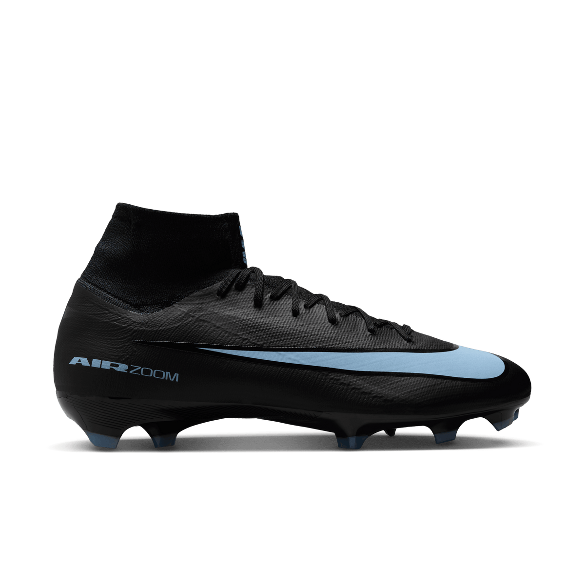 Nike Mercurial Superfly 10 Pro FG High-Top Soccer Cleats-Black/ice Blue