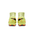Nike Youth Mercurial Superfly 10 Pro FG High-Top Soccer Cleats-Limelight/volt-hyper Crimson