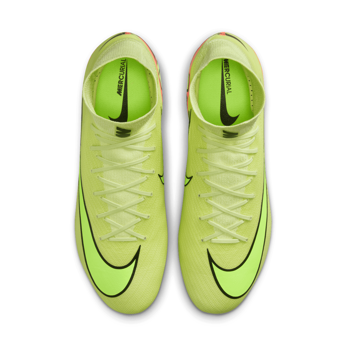 Nike Youth Mercurial Superfly 10 Pro FG High-Top Soccer Cleats-Limelight/volt-hyper Crimson