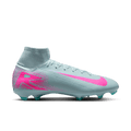 Nike Youth Mercurial Superfly10 Pro FG High-Top Soccer Cleats-Ocean Cube/Pink Blast