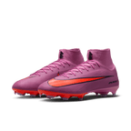 Nike Mercurial Superfly 10 Pro FG High-Top Soccer Cleats-Magic Flamingo/black/total Crimson