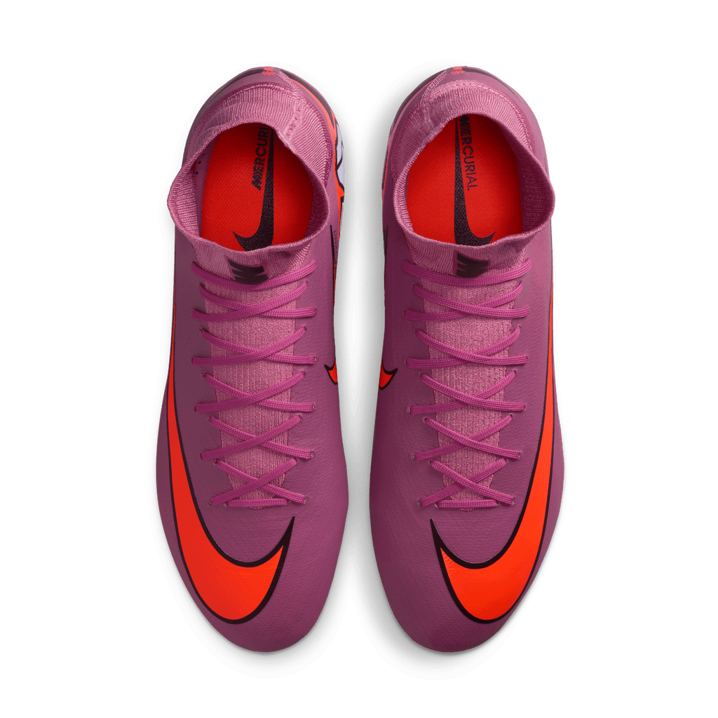 Nike Mercurial Superfly 10 Pro FG High-Top Soccer Cleats-Magic Flamingo/black/total Crimson