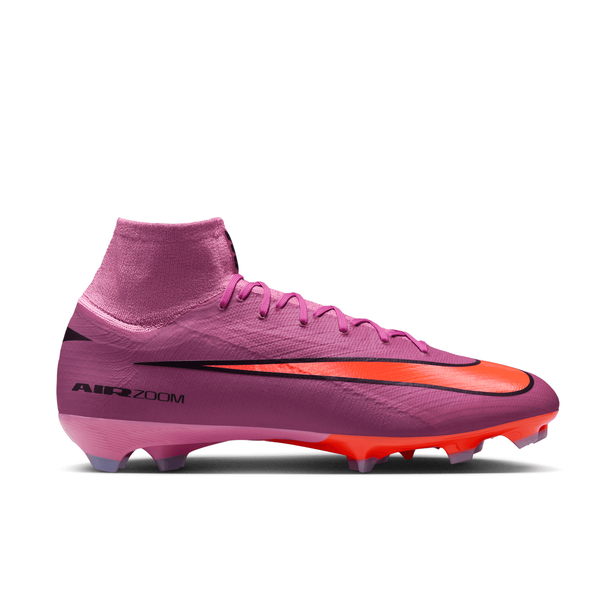 Nike Mercurial Superfly 10 Pro FG High-Top Soccer Cleats-Magic Flamingo/black/total Crimson