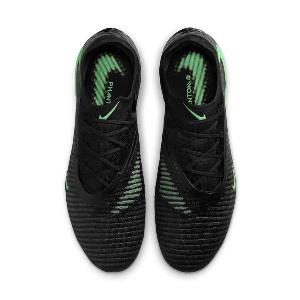 Nike Phantom 6 Low Elite Firm-Ground Soccer Cleats- Black/illusion Green-black