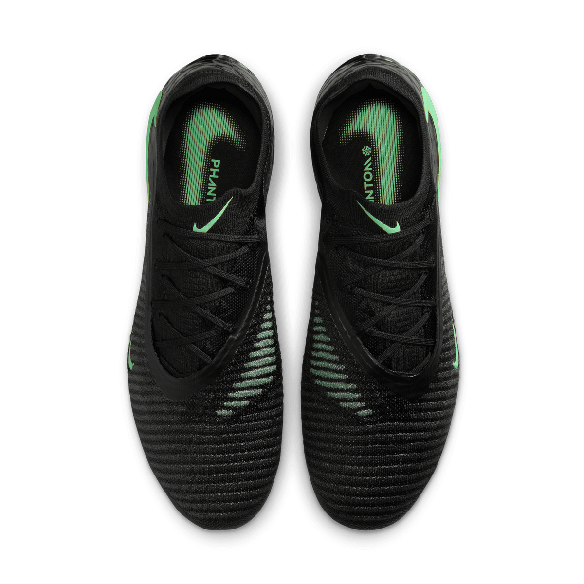 Nike Phantom 6 Low Elite Firm-Ground Soccer Cleats- Black/illusion Green-black