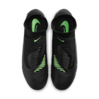 Nike Phantom 6 High Pro Firm-Ground Soccer Cleats- Black/Black/Illusion Green