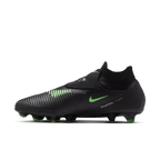 Nike Phantom 6 High Pro Firm-Ground Soccer Cleats- Black/Black/Illusion Green
