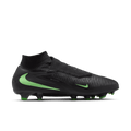 Nike Phantom 6 High Pro Firm-Ground Soccer Cleats- Black/Black/Illusion Green