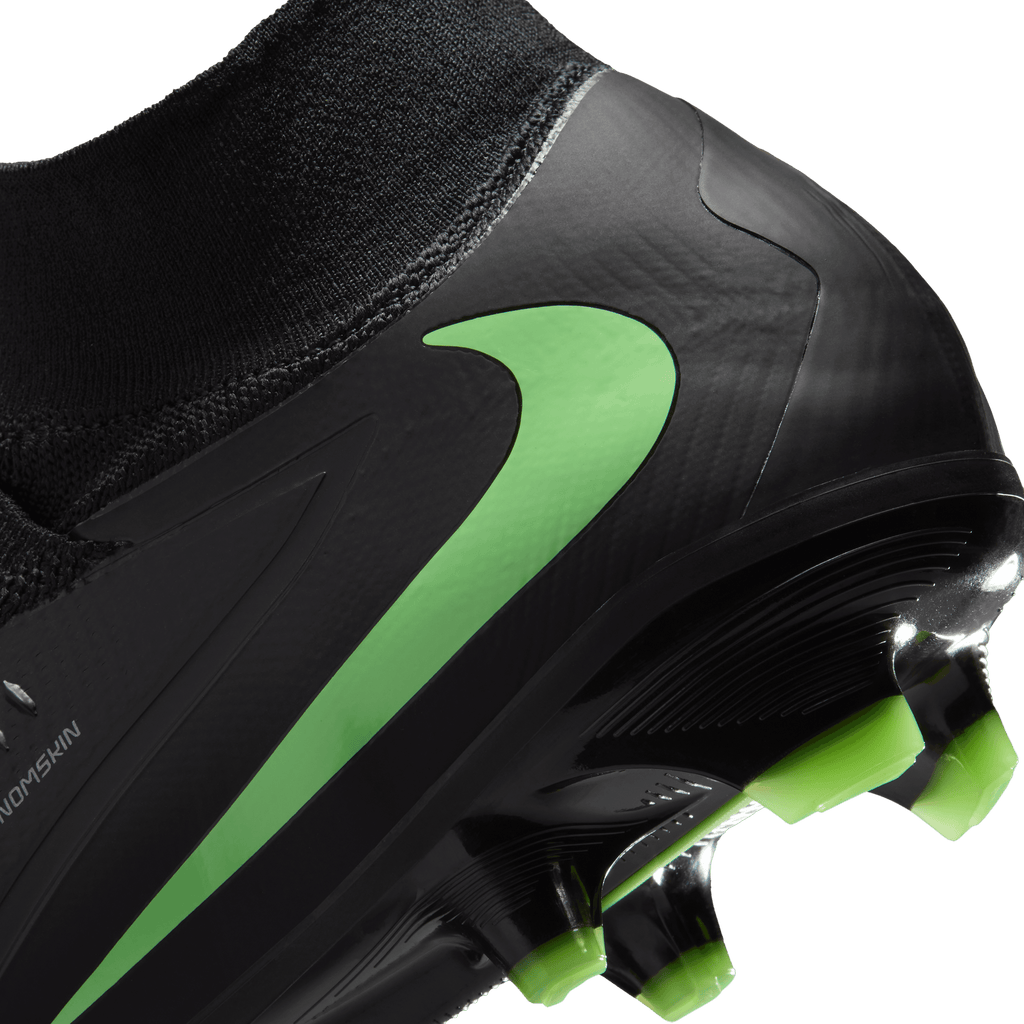 Nike Phantom 6 High Pro Firm-Ground Soccer Cleats- Black/Black/Illusion Green