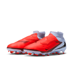 Nike Youth Phantom 6 High Pro Firm-Ground Soccer Cleats-Royal Tint/bright Crimson