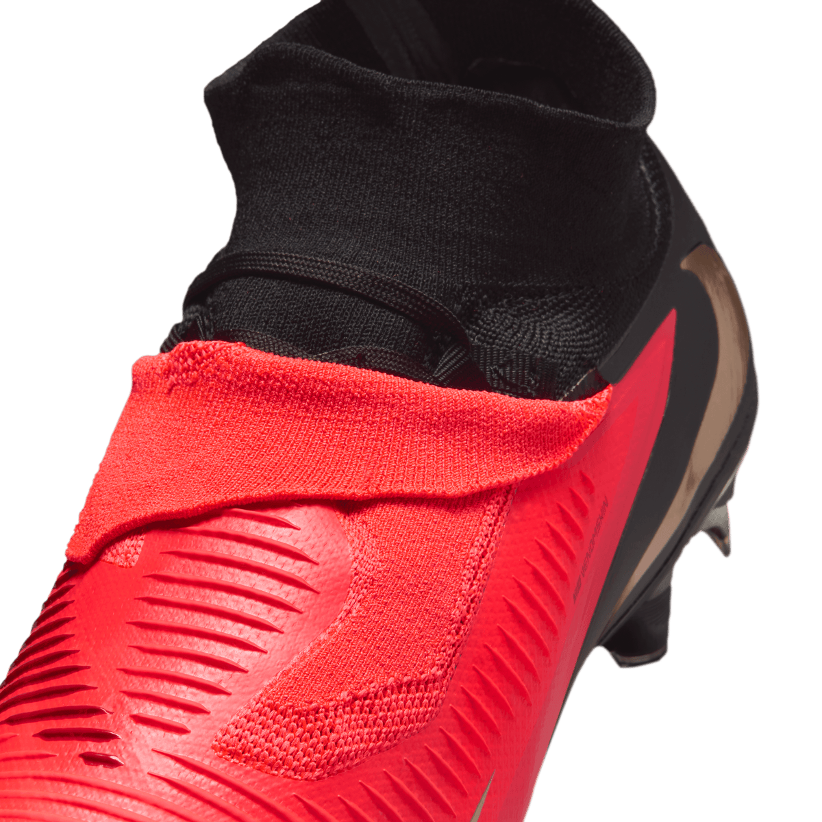 Nike Phantom 6 High Pro Firm-Ground Soccer Cleats-BRIGHT CRIMSON/BLUR-BLACK