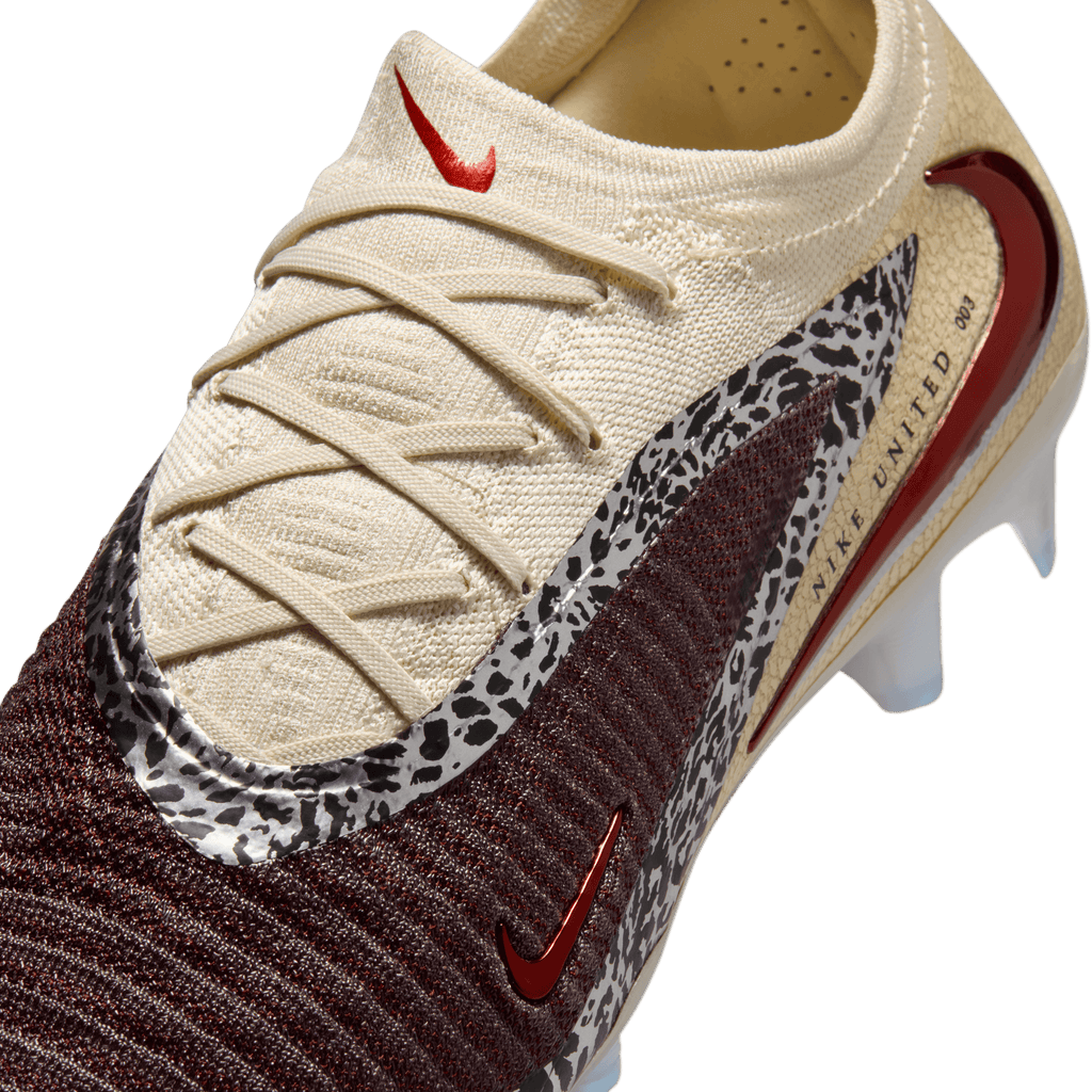 Nike United Phantom 6 Low Elite FG-Burgundy Crush/university Red-fossil
