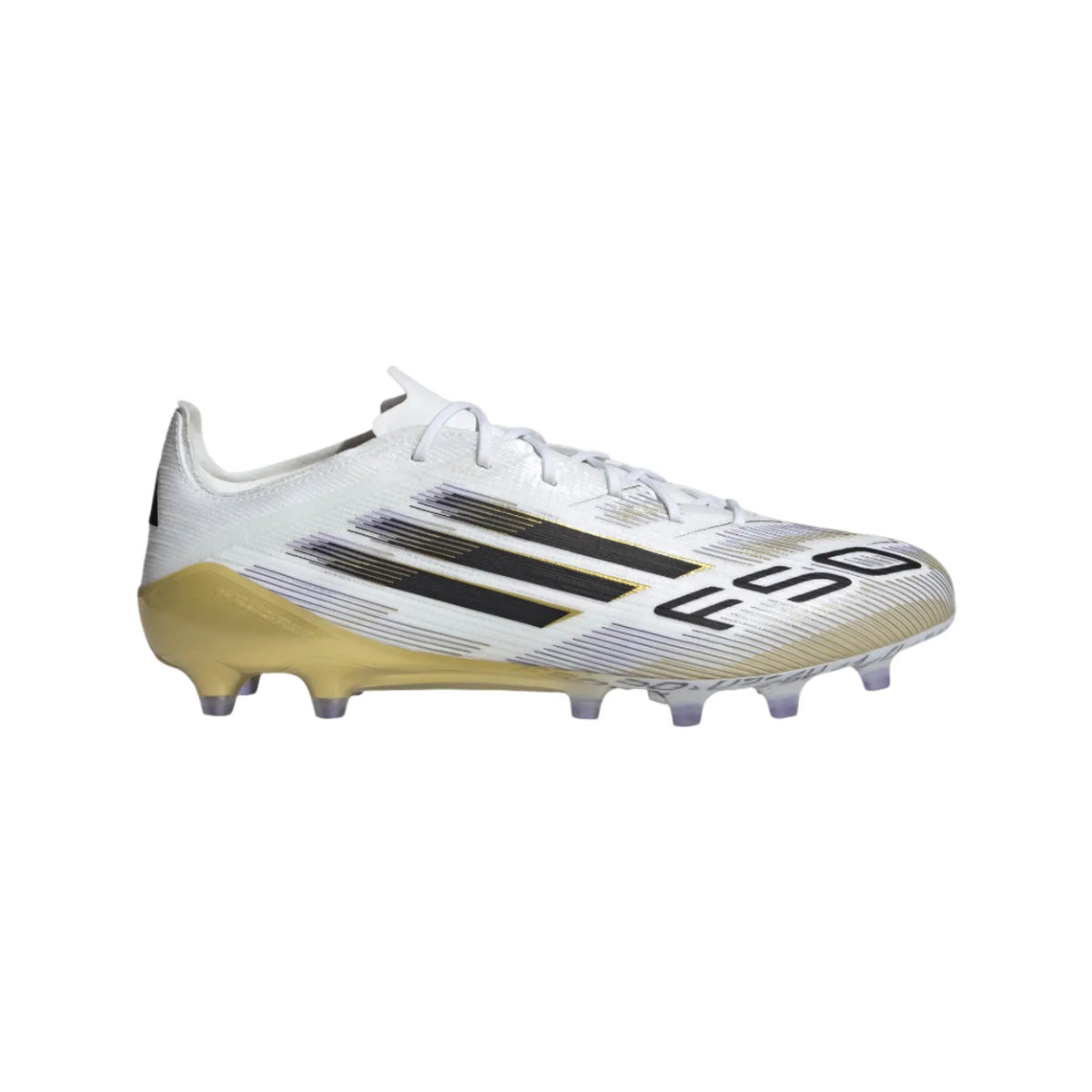 Adidas F50 Elite AG-Cloud White / Core Black / Gold Metallic