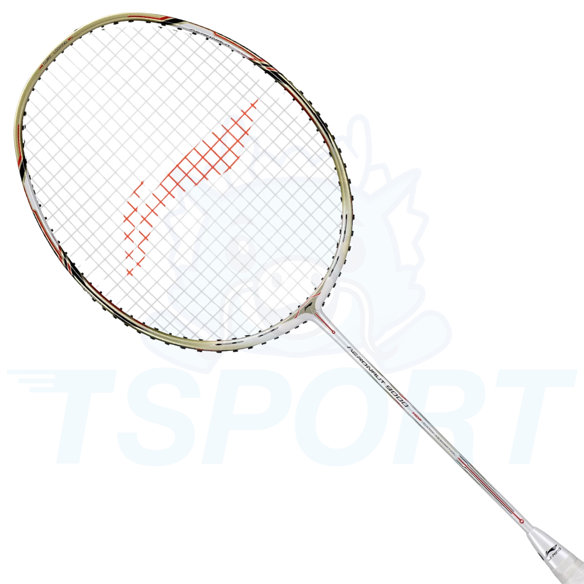Li-Ning Aeronaut 9000 Badminton Racket - White / Gold