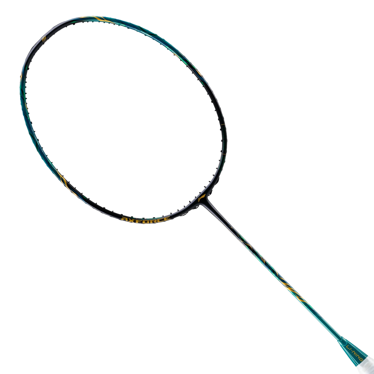 Li-Ning AxForce 100 Badminton Racket Gen II - Thunderstorm Green