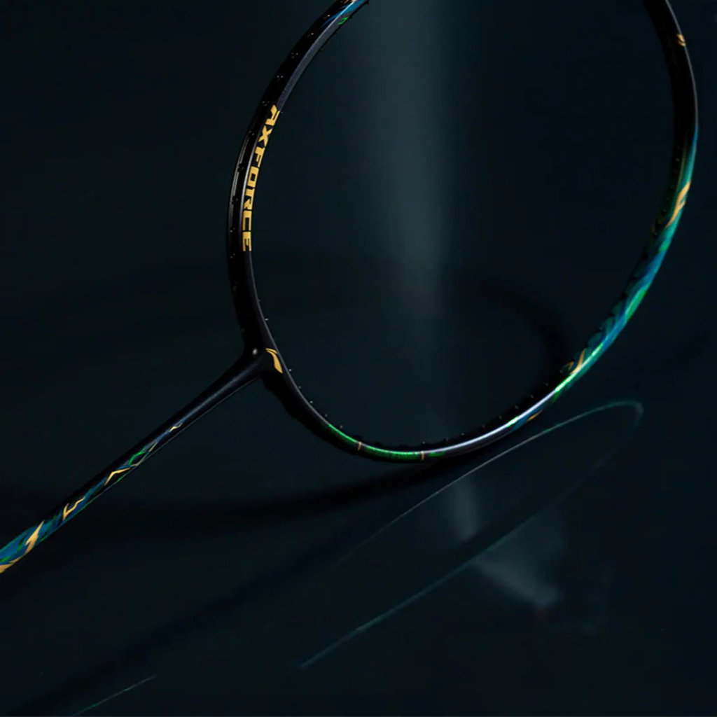 Li-Ning AxForce 100 Badminton Racket Gen II - Thunderstorm Green